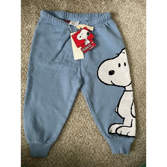 NWT Zara Peanuts Snoopy Joggers - Picture 1 of 3